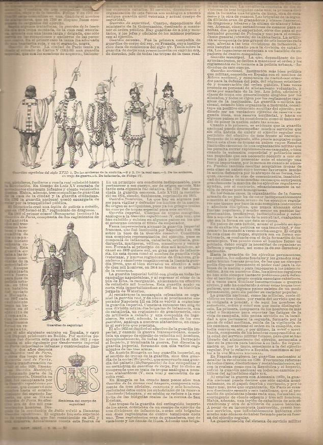 LAMINA 23189: Guardias españoles del siglo XVII