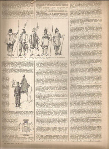 LAMINA 23189: Guardias españoles del siglo XVII