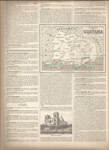 LAMINA 23185: Mapa del Distrito de Guayama, Puerto Rico
