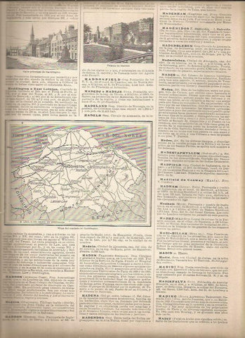 LAMINA 23168: Mapa del Condado de Haddington, Inglaterra