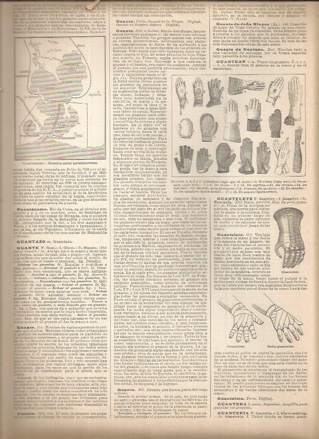 LAMINA 23191: Tipos de guante