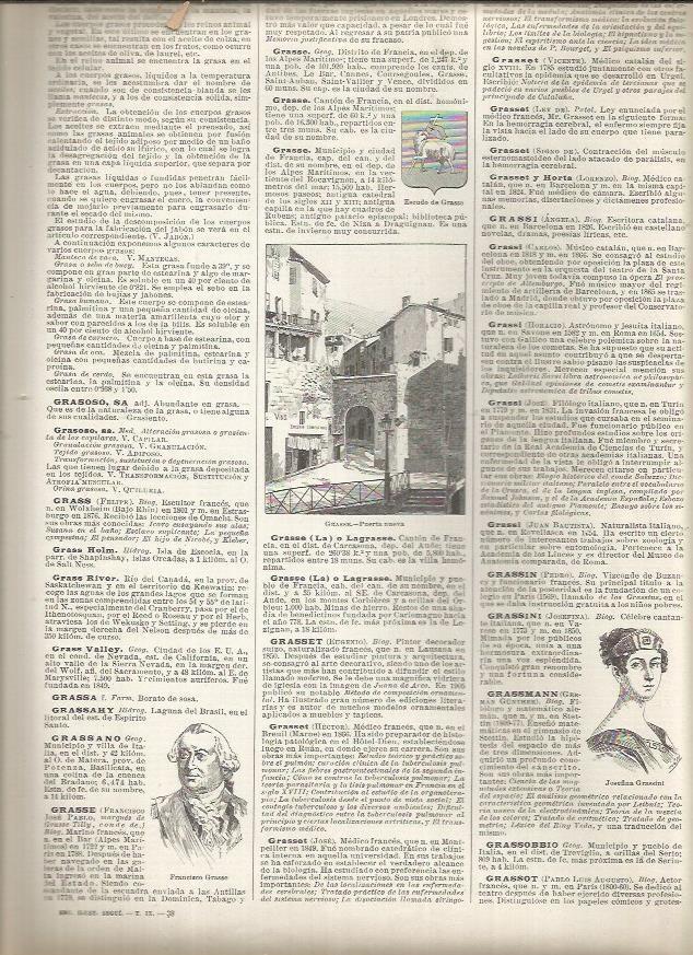 LAMINA 23209: Puerta Nueva en Grasse, Francia