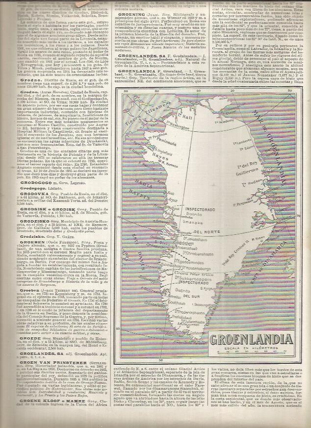 LAMINA 23201: Mapa de Groenlandia