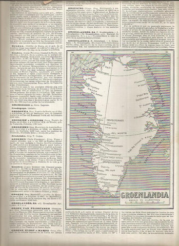 LAMINA 23201: Mapa de Groenlandia