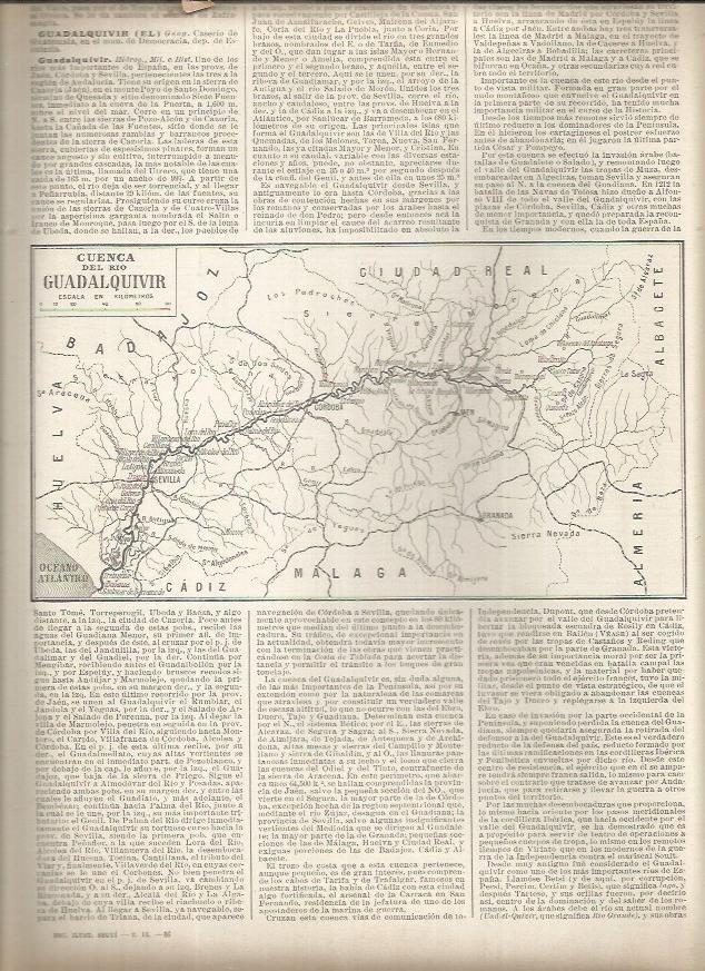 LAMINA 23199: Mapa de la cuenca del rio Guadalquivir