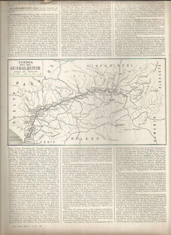 LAMINA 23199: Mapa de la cuenca del rio Guadalquivir