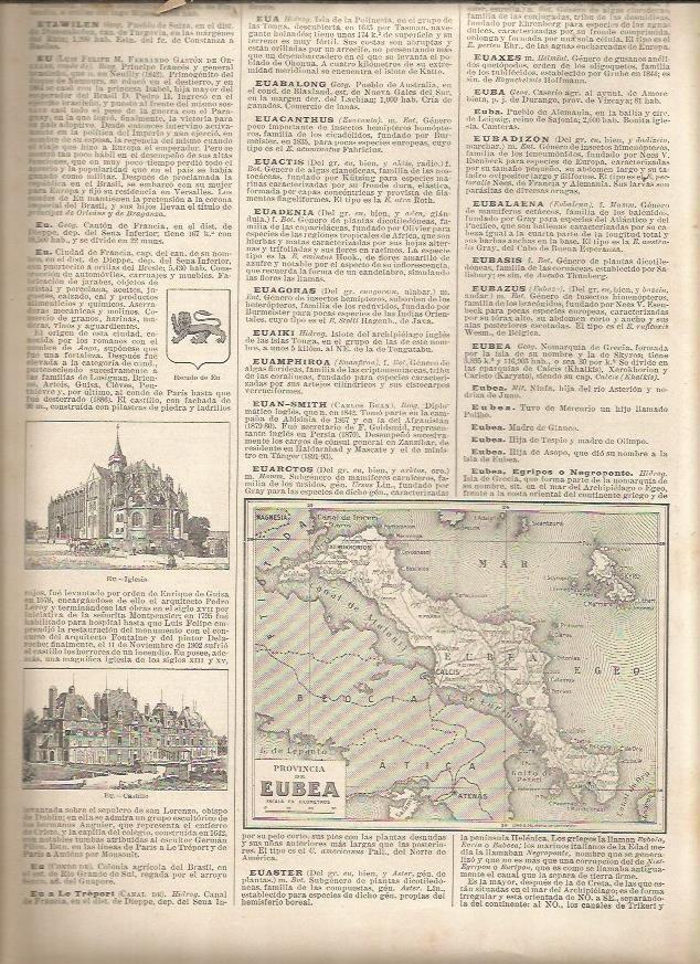 LAMINA 23286: Mapa de la provincia de Eubea, Grecia