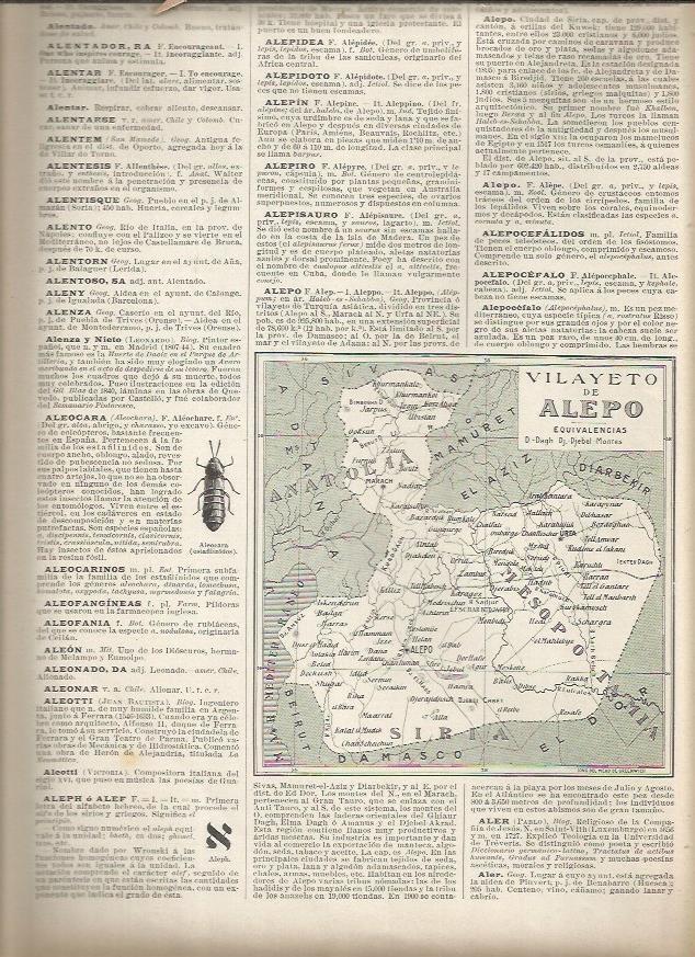 LAMINA 23361: Mapa del Vilayato de Alepo, Siria