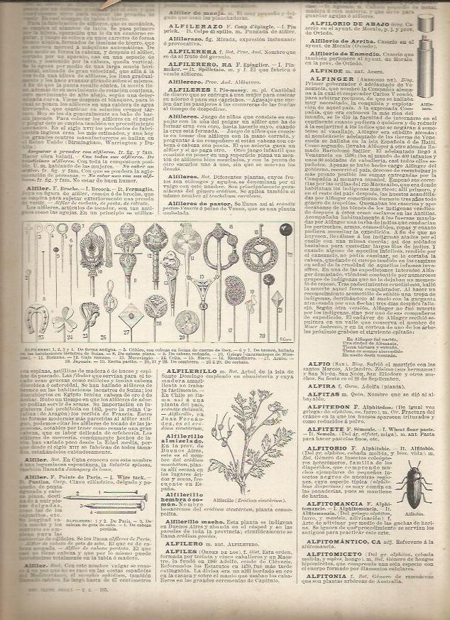 LAMINA 23359: Tipos de alfileres