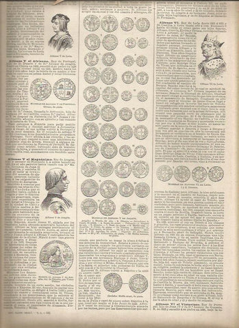 LAMINA 23357: Monedas de Alfonso V de Aragon