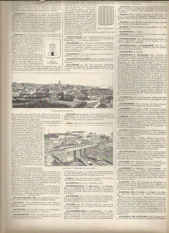 LAMINA 23354: Vista de Algeciras, Cadiz