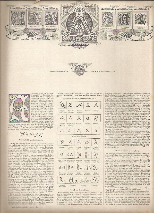 LAMINA 23410: La letra A