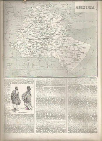LAMINA 23405: Mapa de Abisinia
