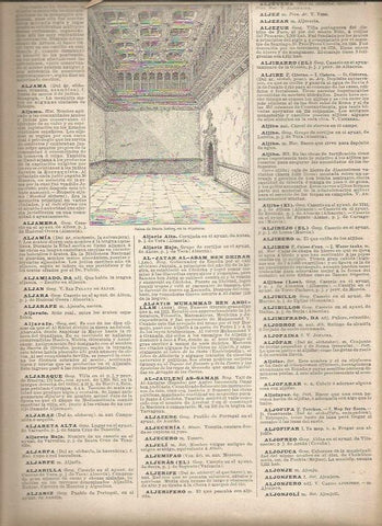 LAMINA 23351: Salon de Santa Isabel en la Aljafareria 