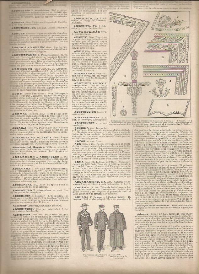 LAMINA 23390: Detalle del uniforme del Cuerpo de Aduanas