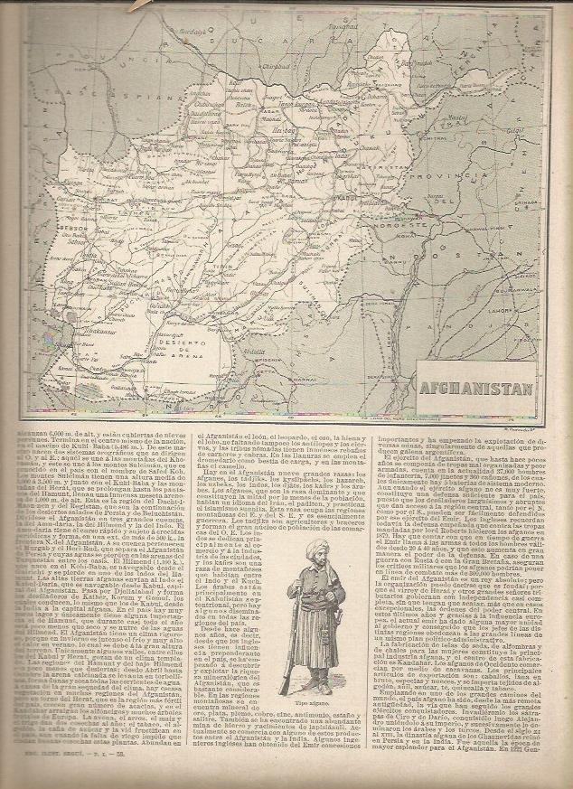 LAMINA 23386: Mapa de Afganistan