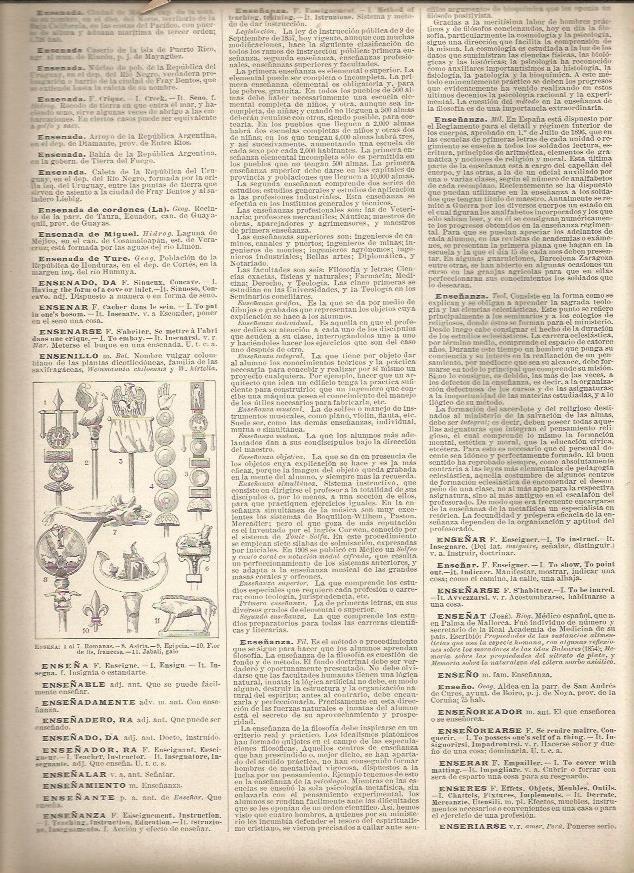 LAMINA 23312: Tipos de enseña