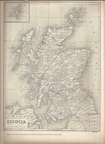 LAMINA 23308: Mapa de Escocia