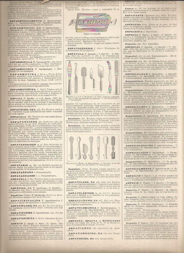 LAMINA 23299: Tipos de espatula