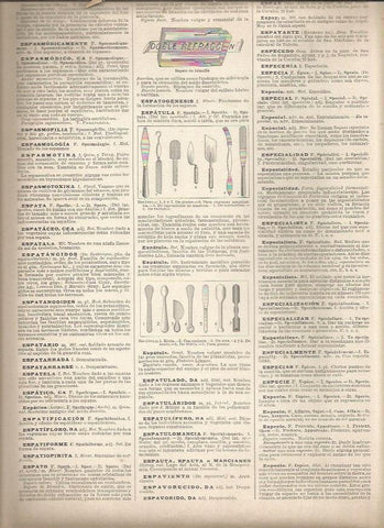 LAMINA 23299: Tipos de espatula