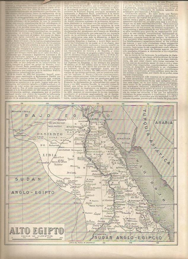 LAMINA 23327: Mapa del Alto Egipto