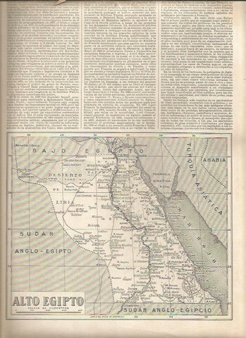 LAMINA 23327: Mapa del Alto Egipto