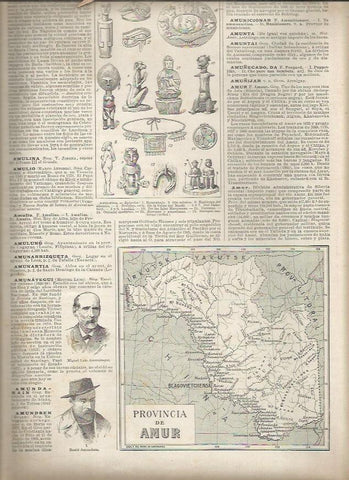 LAMINA 23333: Mapa de la provincia de Amur, Rusia