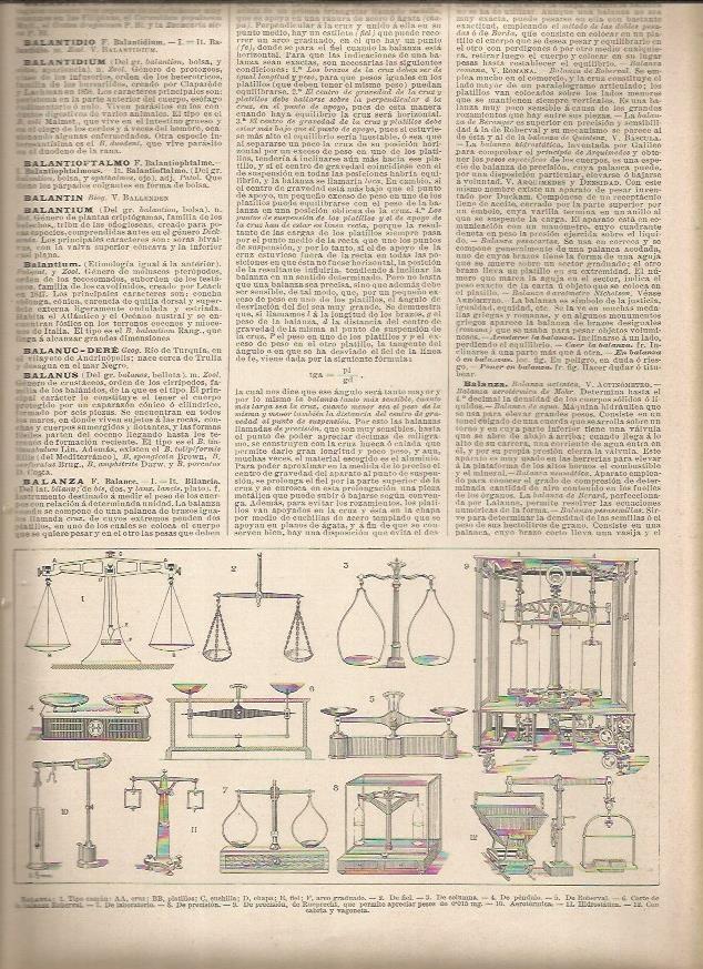 LAMINA 22997: Tipos de balanza