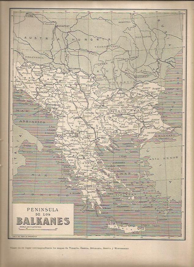 LAMINA 22994: Mapa de la Peninsula de los Balcanes