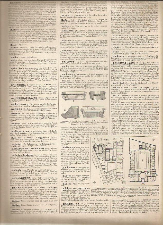 LAMINA 22989: Planta de los baños de Pompeya