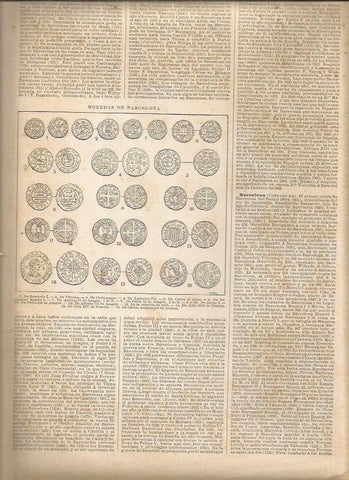 LAMINA 22984: Monedas antiguas de Barcelona