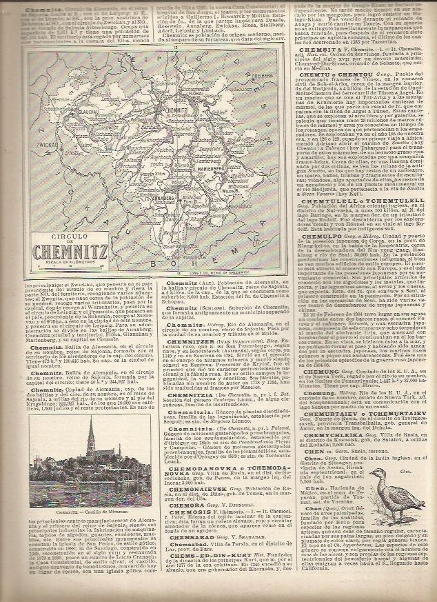 LAMINA 23025: Mapa del Circulo de Chemnitz, Alemania