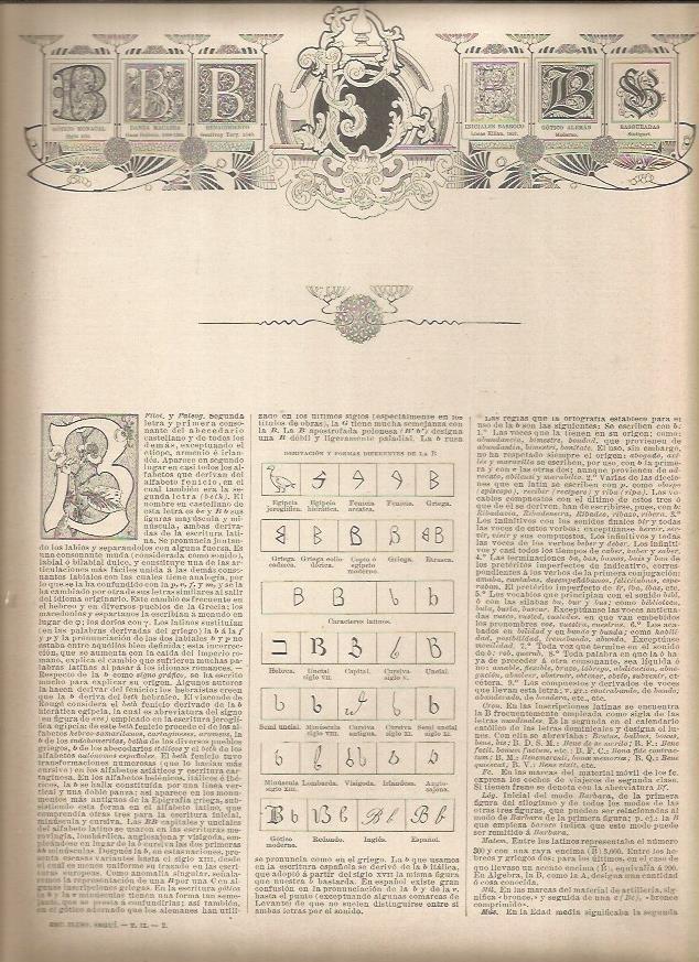 LAMINA 23010: La letra B