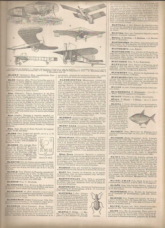 LAMINA 22936: Aeroplanos de Bleriot
