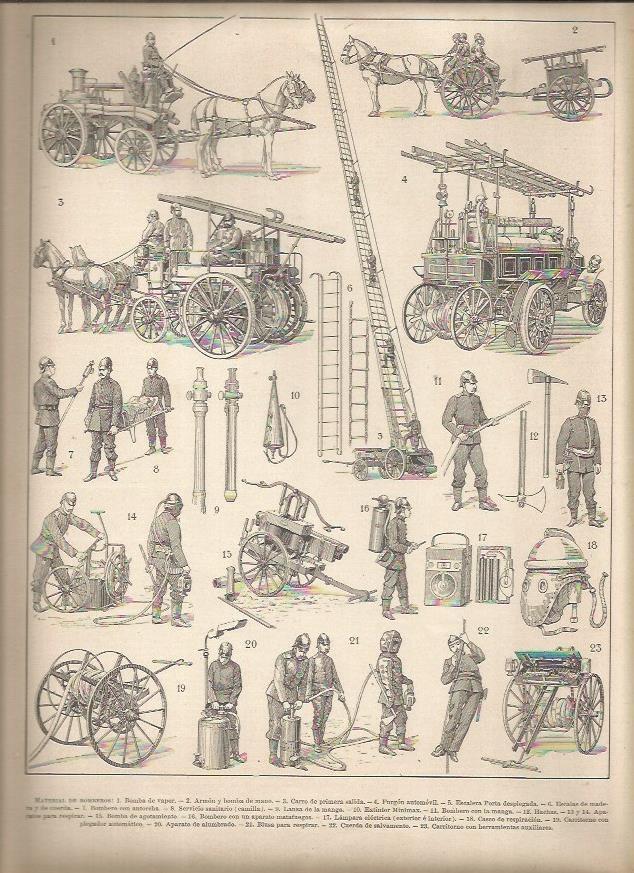 LAMINA 22931: Material de bomberos