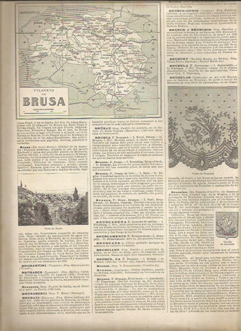 LAMINA 22912: Mapa del Vilayeto de Brusa, Turquia