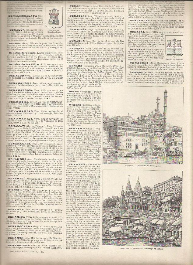 LAMINA 22956: Mezquita de Aurangzeb y Palacio en Benares, India