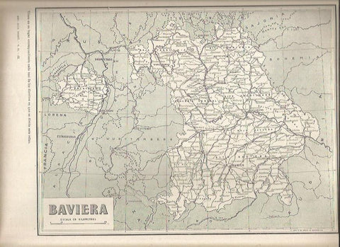 LAMINA 22970: Mapa de Baviera