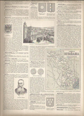 LAMINA 22947: Mapa del Gobierno de Besarabia, Rusia