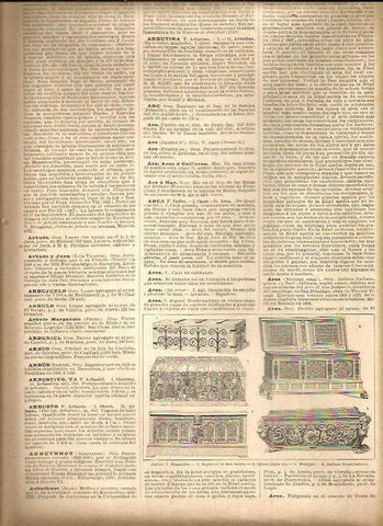 LAMINA 23119: Tipos de arcas
