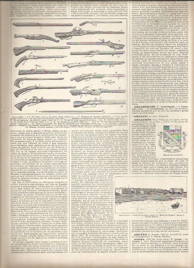 LAMINA 23118: Tipos de Arcabuces