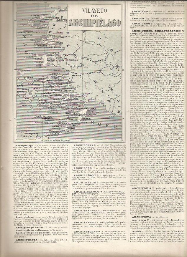 LAMINA 23112: Mapa del Vilayeto de Archipielago, Grecia-Turquia