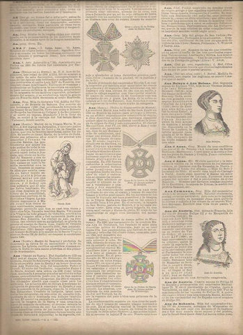 LAMINA 23153: Ana de Austria y Ana Bolena