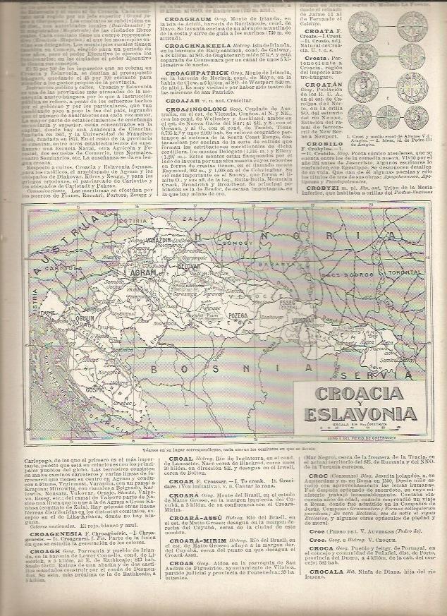 LAMINA 23056: Mapa de Croacia y Eslovenia