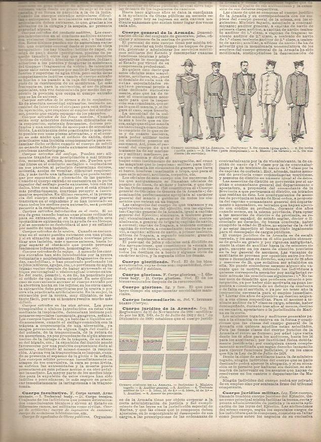 LAMINA 23049: Cuerpo General de la Armada de España. 1908