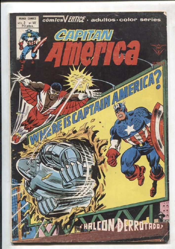 Vertice: Capitan America volumen 3 numero 40: (numerado 1 en trasera)