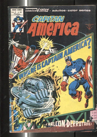 Vertice: Capitan America volumen 3 numero 40: (numerado 2 en trasera)