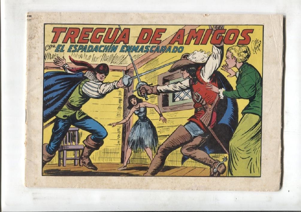 El Espadachin Enmascarado 3 en 1 numero 35: Tregua de amigos (mal estado, aviejado)