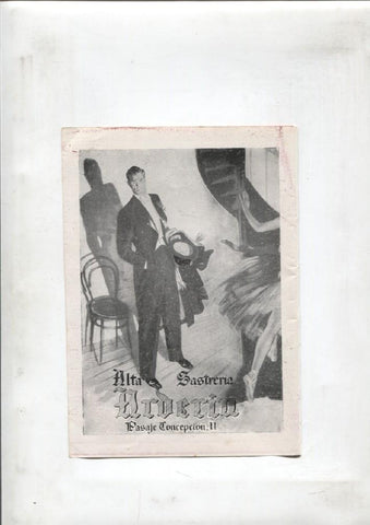 Publicidad epoca: Sastreria Arderiu de Barcelona