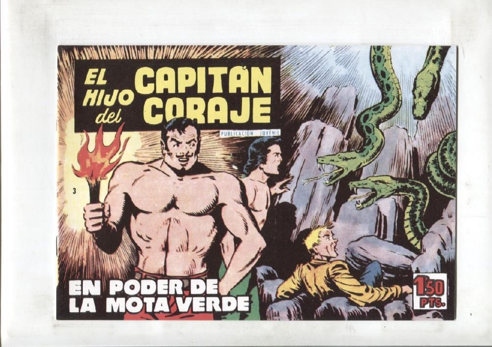 El Hijo del Capitan Coraje facsimil numero 03: En poder de la mota verde